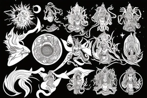 Shiva creating universe tattoo idea