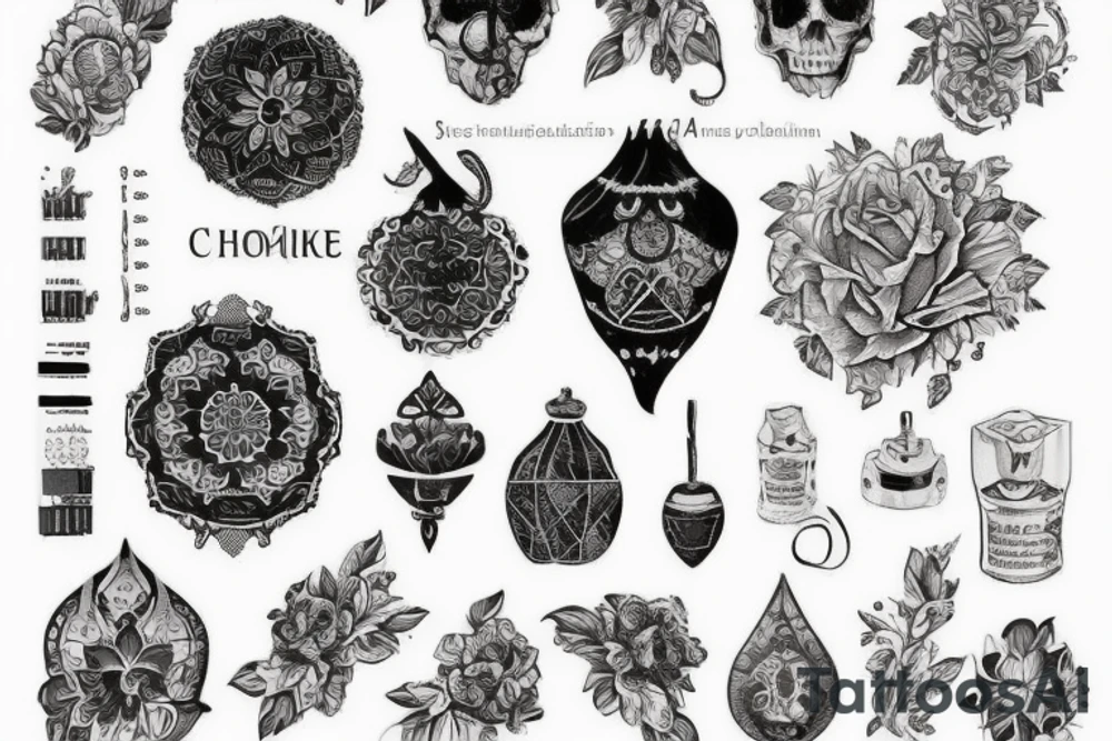 Женщина с ужасно-прекрасной половиной лица tattoo idea