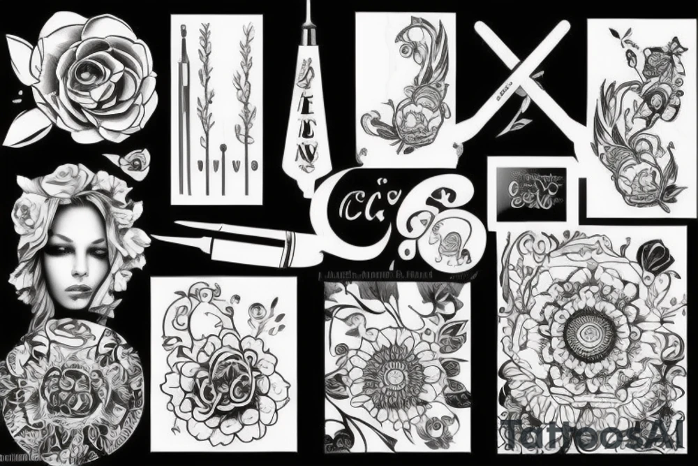 Лиса в графическом стиле tattoo idea
