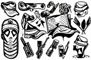 Soldier can't afford to cry tattoo idea