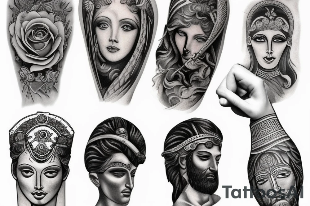 temida greek god tattoo idea