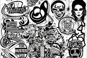 99'Hustlers Graffiti tattoo idea