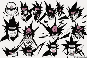 Gengar as naruto tattoo idea