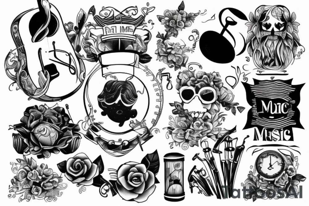line of music tattoo idea