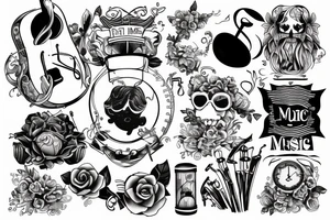 line of music tattoo idea