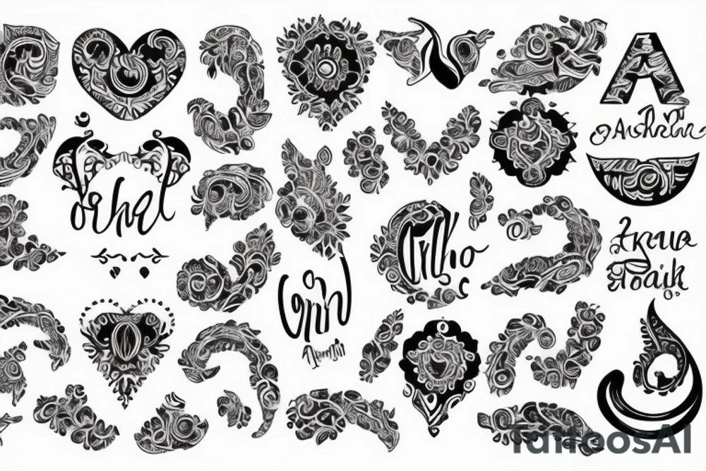 anshika name tattoo idea
