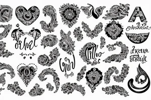 anshika name tattoo idea