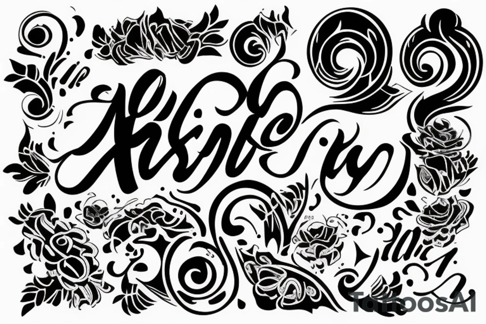 anshika name tattoo idea