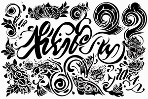 anshika name tattoo idea