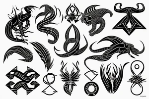geometric scorpio tattoo idea