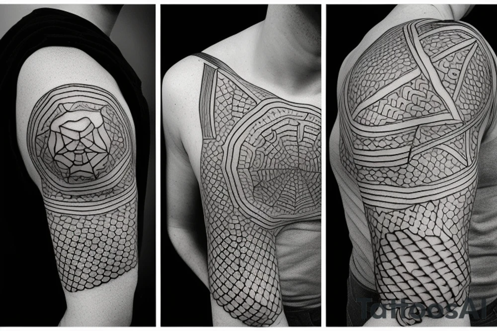 geometric scorpio tattoo idea