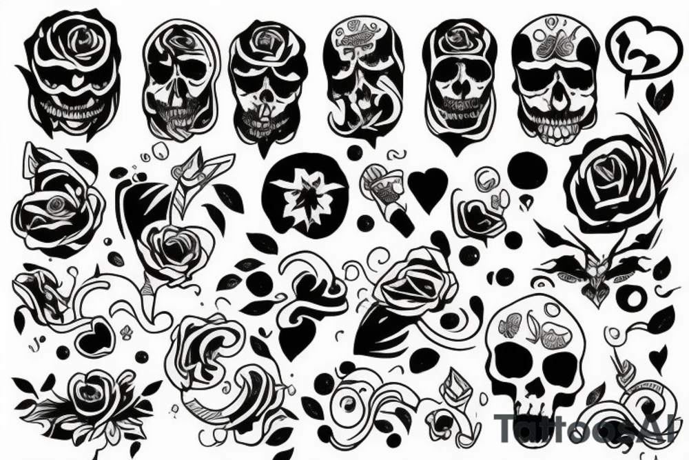 Sad and happy tattoo idea