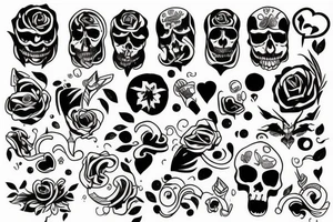 Sad and happy tattoo idea