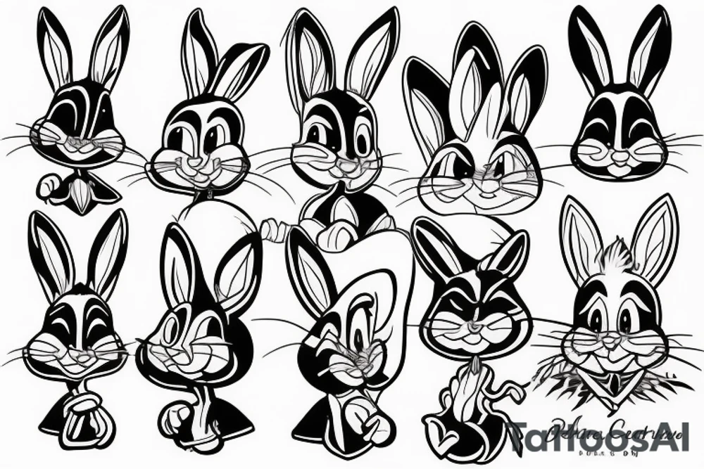bugs bunny tattoo idea