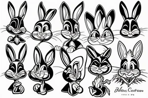 bugs bunny tattoo idea