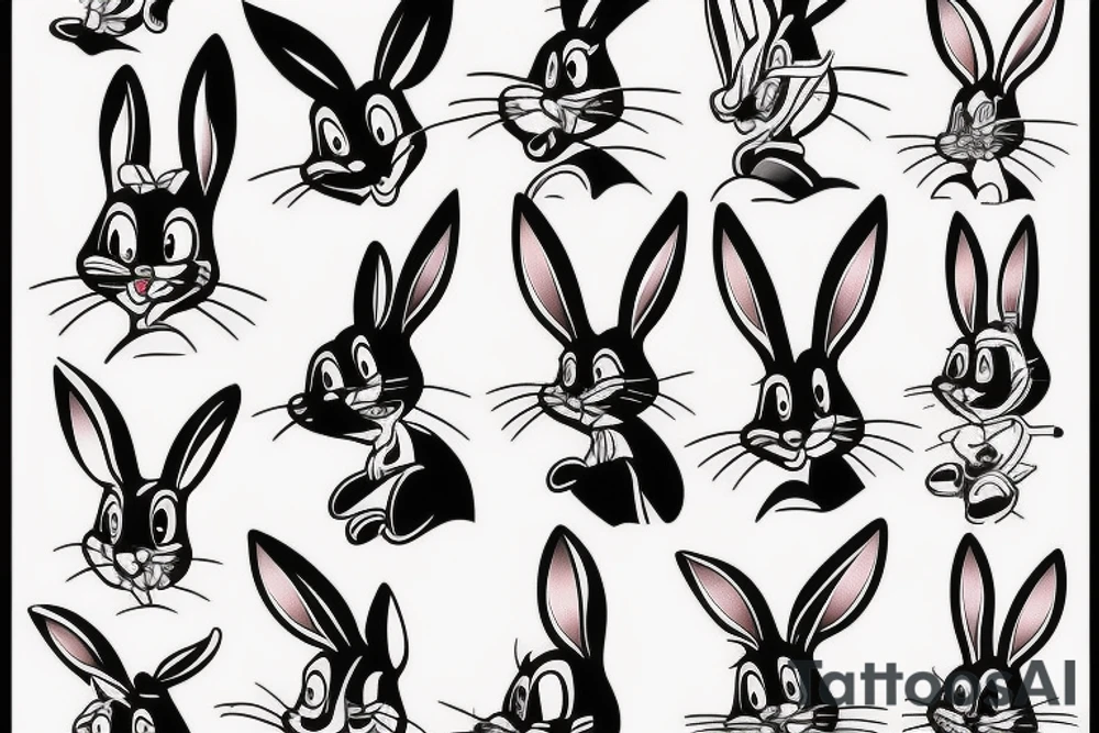 bugs bunny tattoo idea