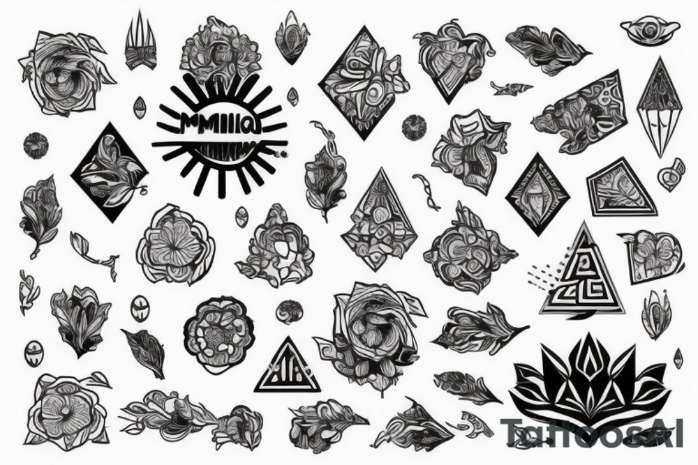 линии микросхем киберпанк голова tattoo idea