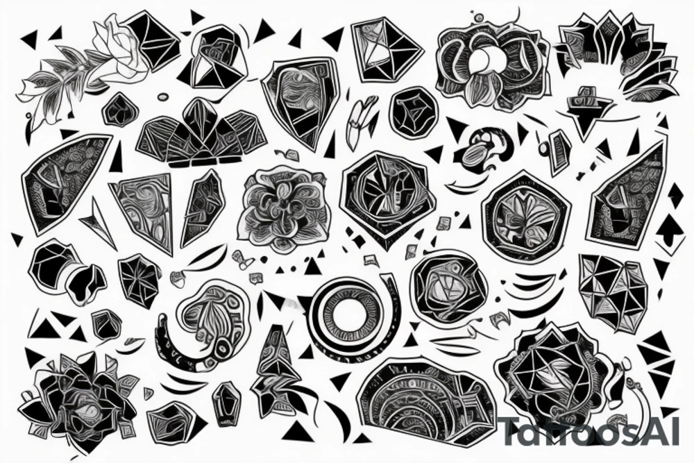 микросхема киберпанк голова tattoo idea
