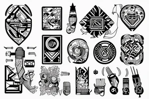 chip connection lines tattoo idea