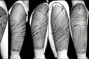 chip connection lines tattoo idea