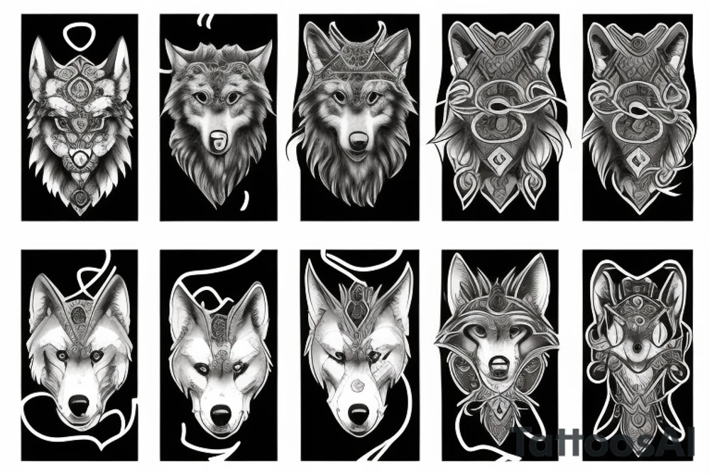 wolf. Vikings tattoo idea
