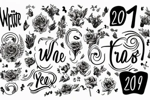 Write 2019, it is the year, I decided that i am going to be free tattoo idea