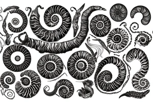 ammonite tattoo idea