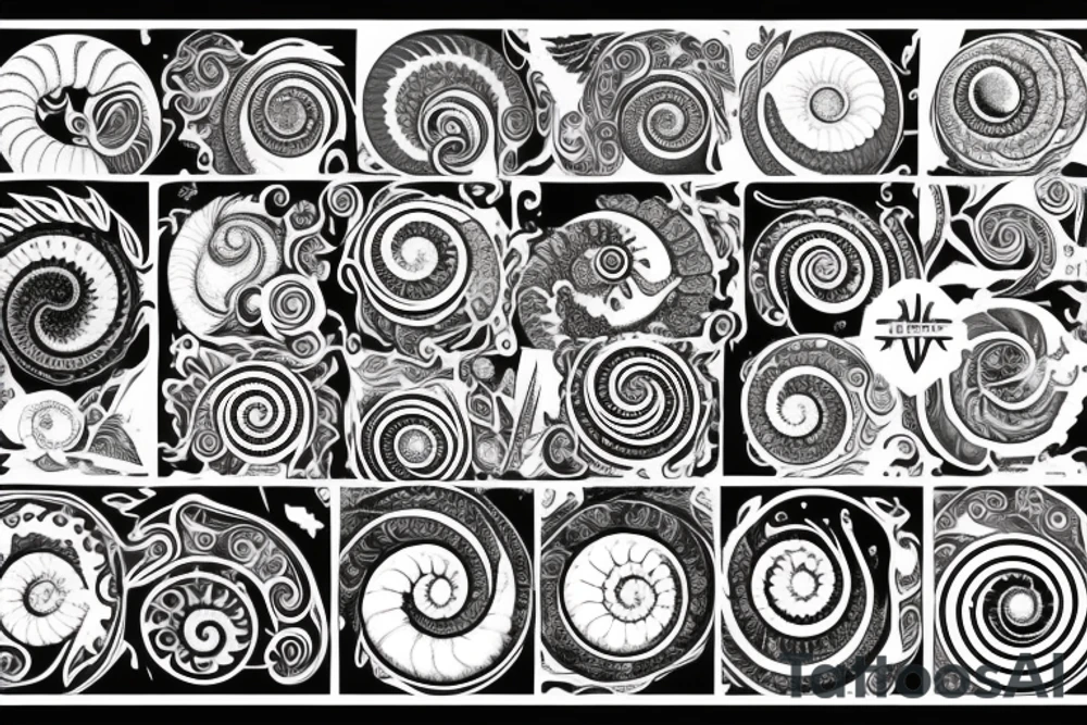 ammonite tattoo idea