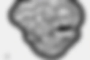 Head with brains and clouds, anxiety, overthinking tattoo idea