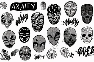 Anxiety, overthinking, thoughts tattoo idea