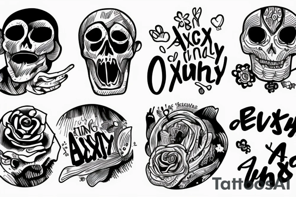 Anxiety, overthinking, thoughts tattoo idea