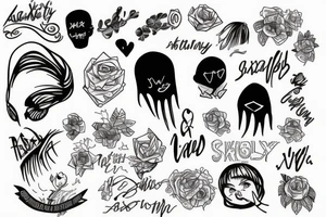 Anxiety, overthinking, thoughts, sad tattoo idea