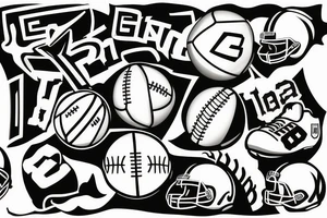 11, football, name Sara, 22.6.2023 tattoo idea