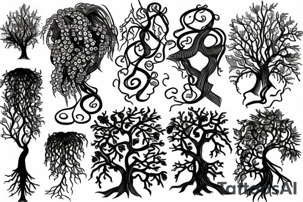 medusa tree tattoo idea