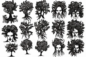 medusa tree tattoo idea