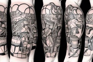 A lego Atlas from greek mythology tattoo idea
