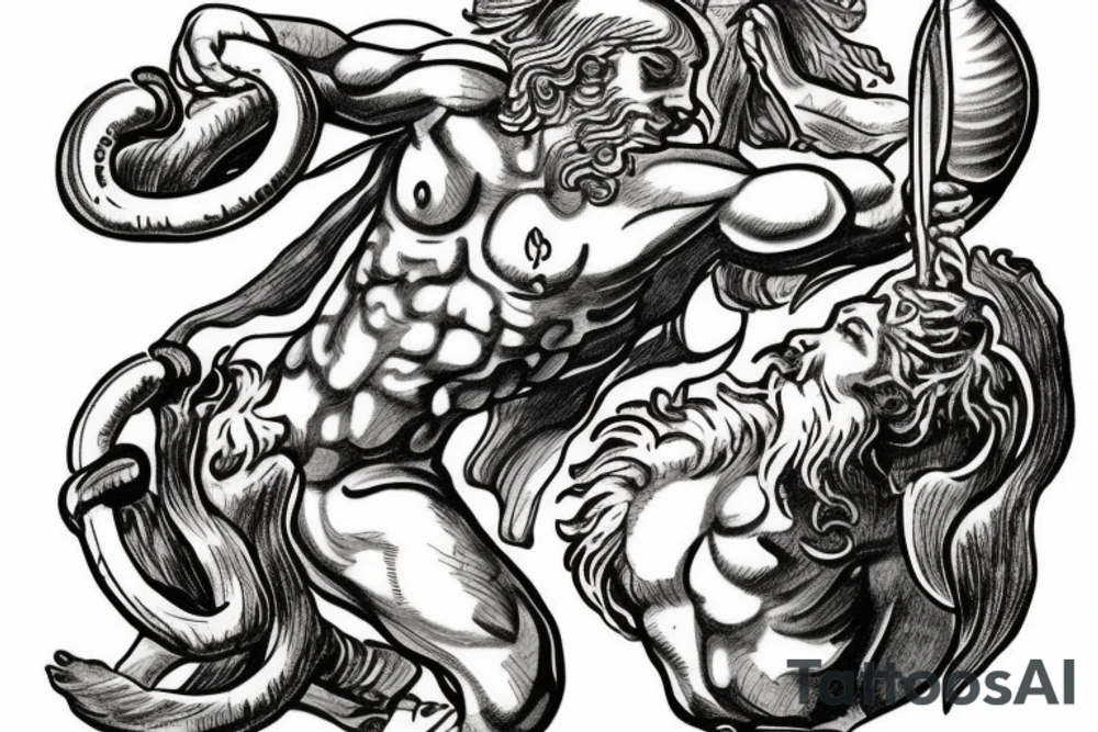 The titan Atlas from greek mythology tattoo idea