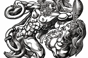The titan Atlas from greek mythology tattoo idea