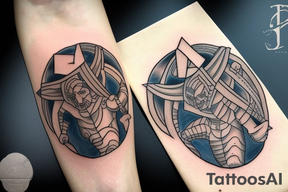 The titan Atlas from greek mythology tattoo idea
