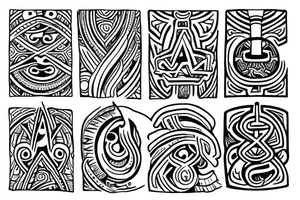 Tribal arm ohm tattoo idea