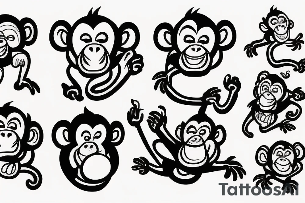 Monkey tattoo idea