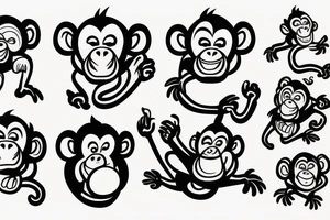 Monkey tattoo idea