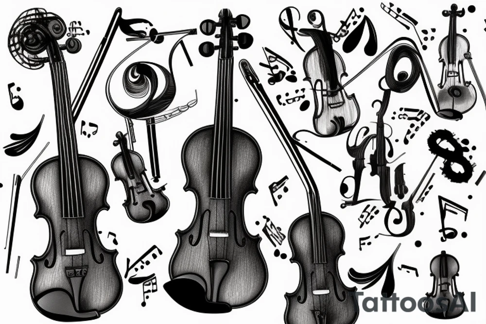 Violin tattoo idea