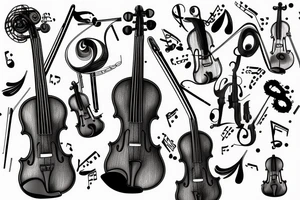 Violin tattoo idea