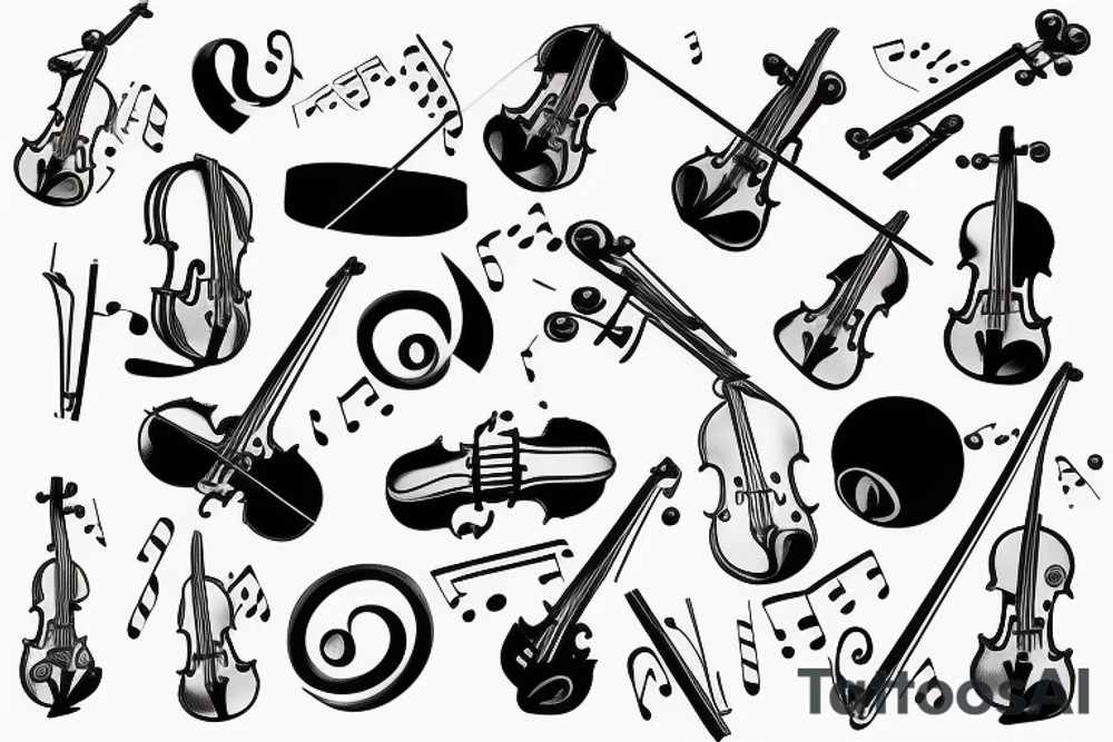 Violin tattoo idea