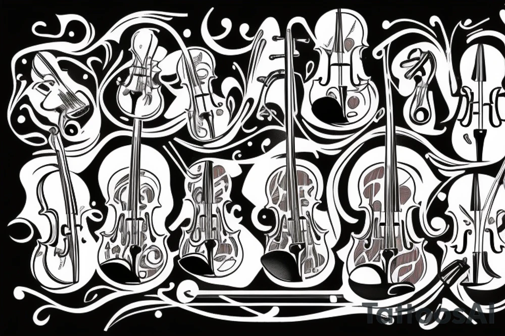 Violin tattoo idea