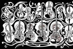 Violin tattoo idea