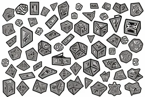 dice with cash tattoo idea