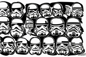 storm trooper helmet tattoo idea
