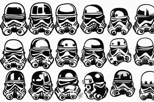 storm trooper helmet tattoo idea